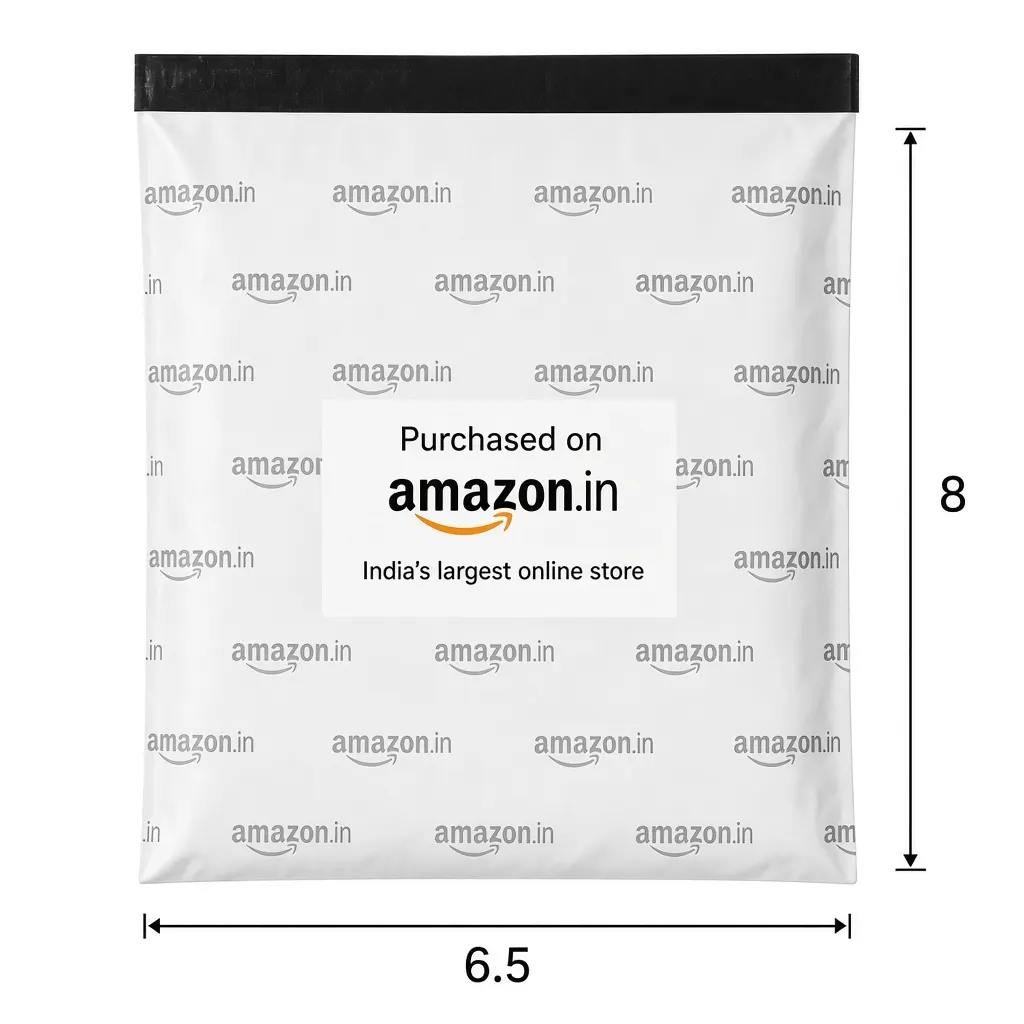 6.5 × 8 in Amazon Printed Tamper-Proof Courier Bag — PackWorks