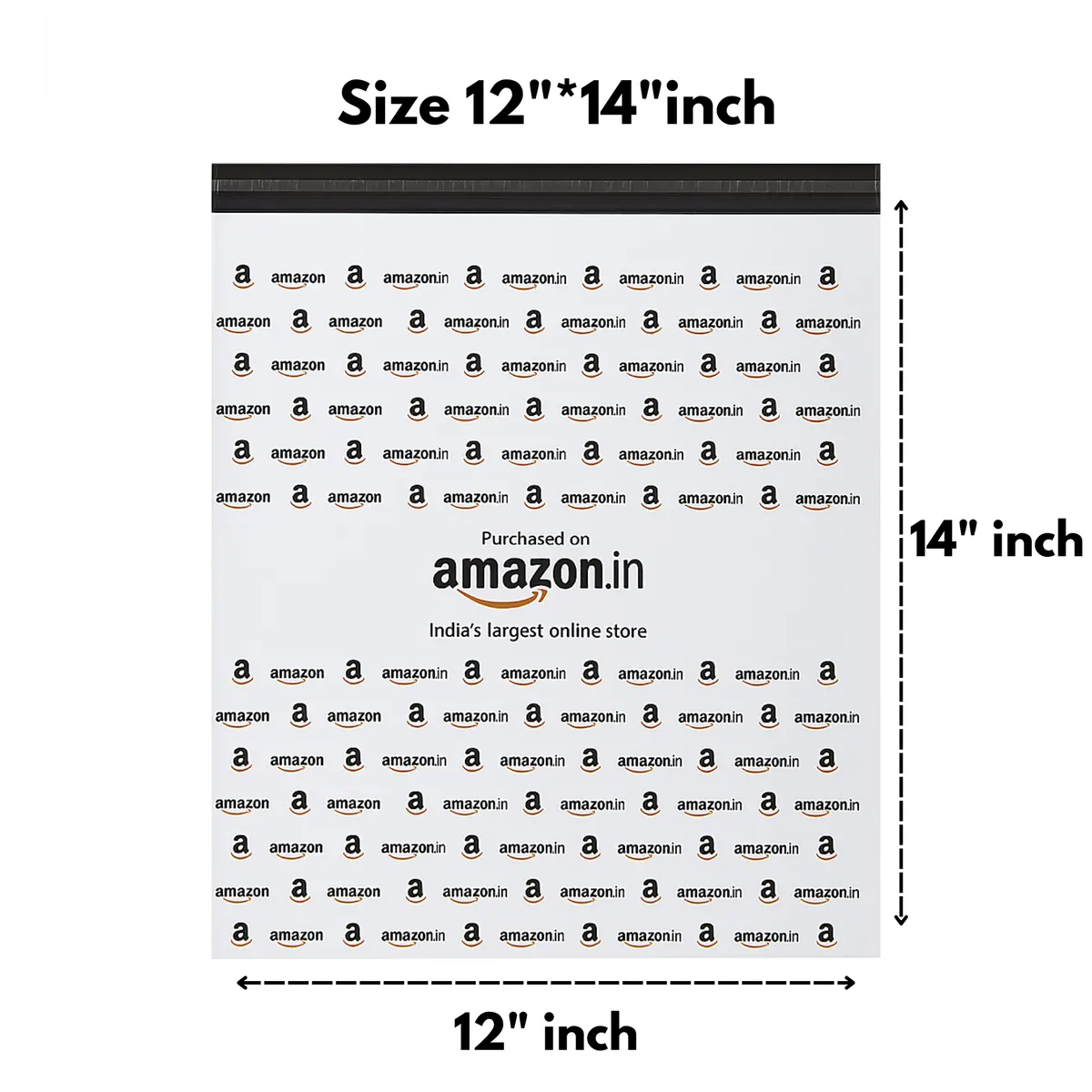 12 × 14 in Amazon Printed Tamper-Proof Courier Bag — PackWorks
