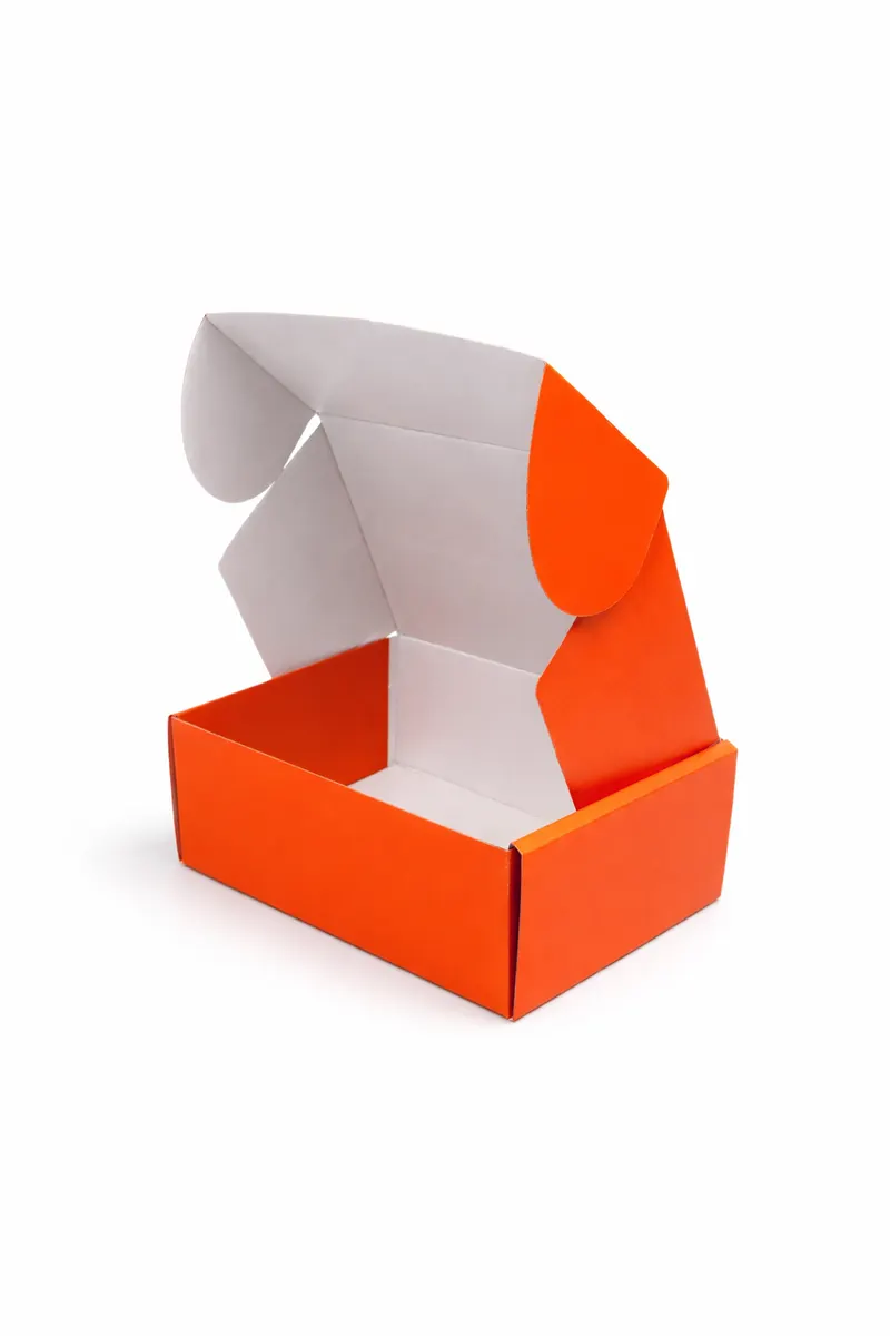 Sunset Orange Colour Mailer Box — PackWorks