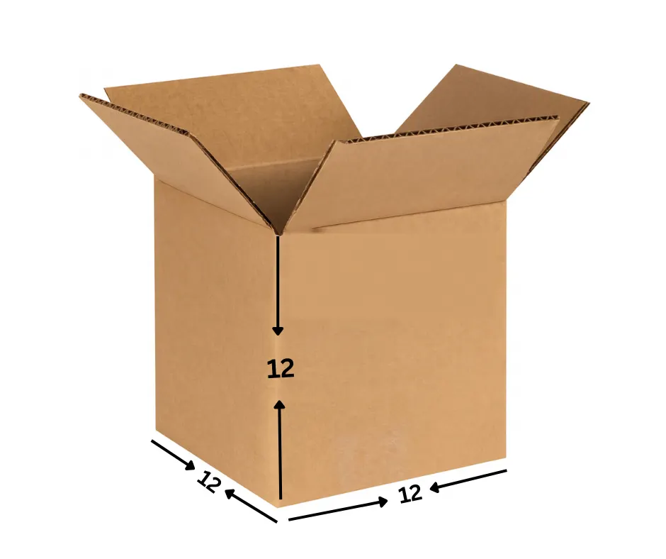 12 × 12 × 12 in Corrugated Shipping Box — PackWorks