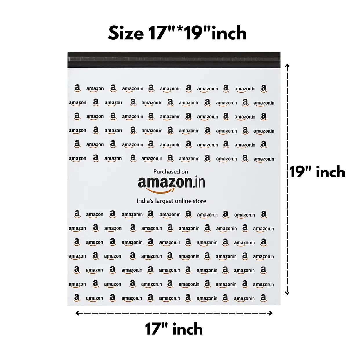 17 × 19 in Amazon Printed Tamper-Proof Courier Bag — PackWorks
