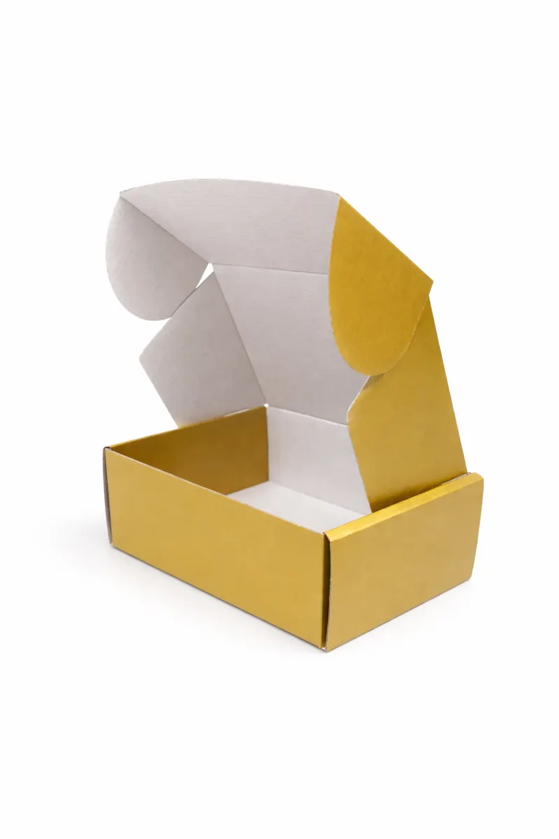 Champagne Gold Colour Mailer Box — PackWorks