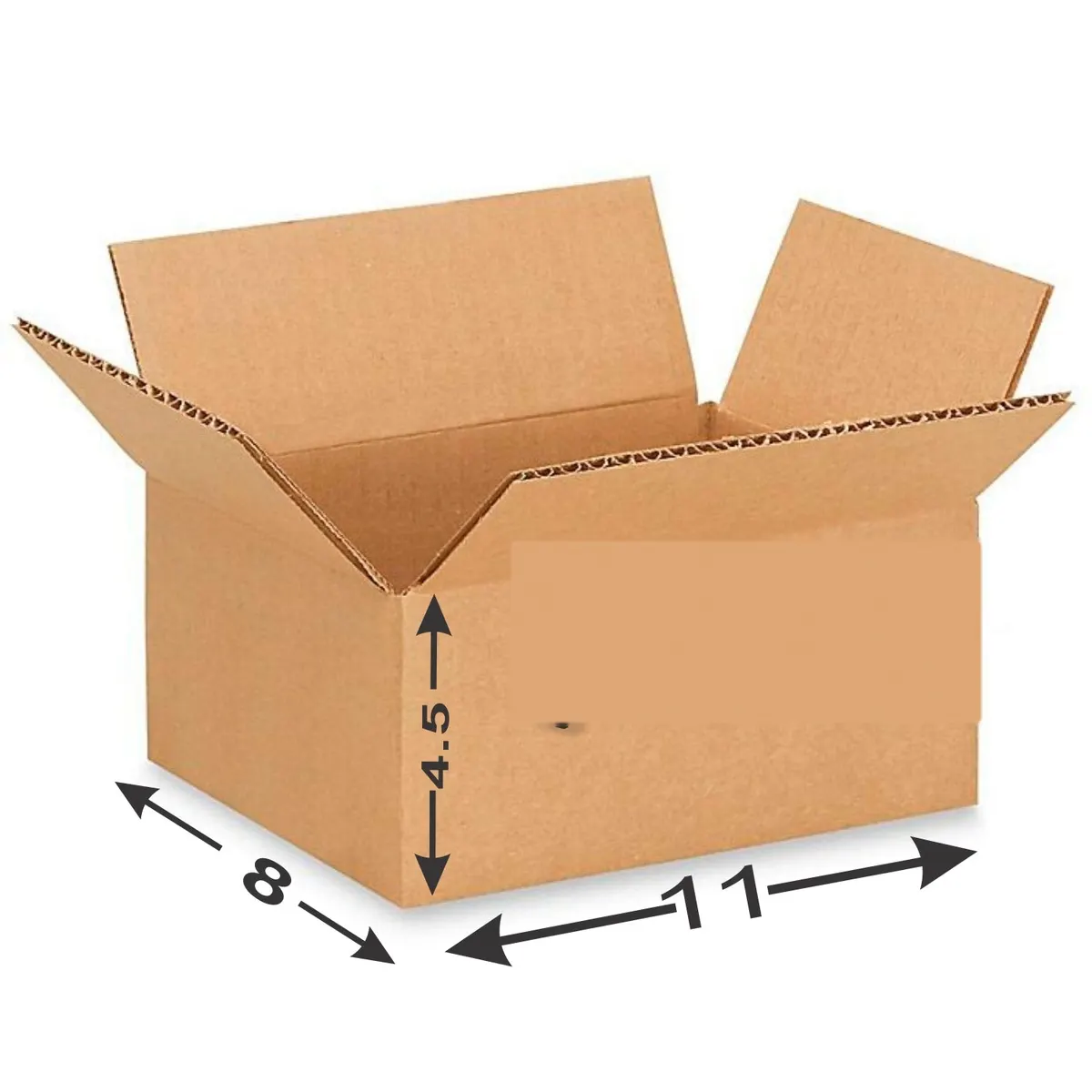 11 × 8 × 4.5 in Corrugated Shipping Box — PackWorks