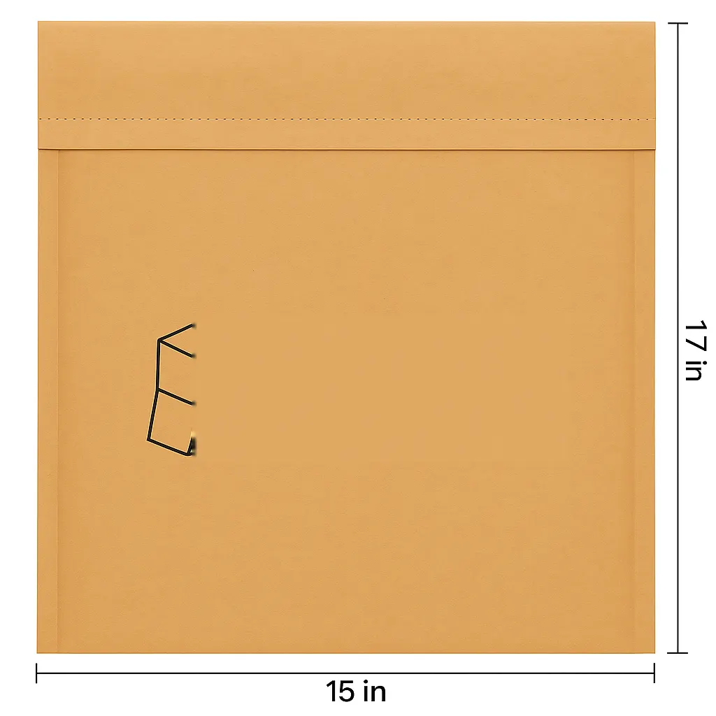 15 × 17 in Kraft Courier Bag — PackWorks
